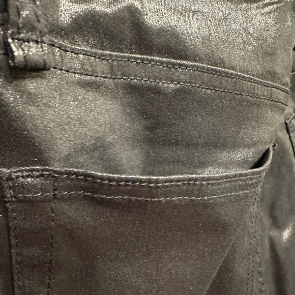 Rag & bone coated black Casey high rise ankle flare jeans size 31 - Picture 8 of 14